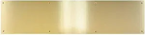 GDI Hardware - 2-Pack Savings - Metal Aluminum Kick Plate - 3/64-inch Thick - Choose The Height and Width for Your Door - Multiple Finishes (Brass Tone, 8" X 36")