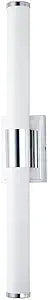 Maxim Lighting Optic 30" 2-Light Bath Vanity Light | Polished Chrome Aluminum Finish | White Glass Shade | Transitional Indoor Light Fixture | Ideal for Bathrooms & Powder Rooms | 52116WTPC