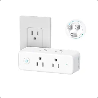 TROND Outlet Extender Surge Protector - 6 AC Outlet Splitter with Switch
