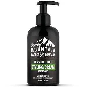 Rocky Mountain Barber Company Mens Hair Styling Cream, 8 oz
