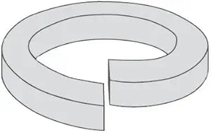 1/2" Regular Split Lock Washers Hot Dip Galvanized (HDG) (Quantity: 250 pcs) - Inside Diameter: 1/2" inches