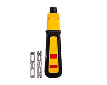 Jonard Tools EPDS-91461, Manual Punchdown Tool with Grip and 2 Steel Blades 66 and 110 for Punchdown Blocks