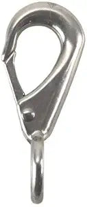 Stainless Steel Rigid Round Eye Quick Snap, 5/8-In.