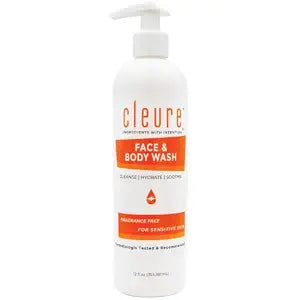 Cleure Fragrance Free Body Wash for Sensitive Skin & Eczema (12 oz)