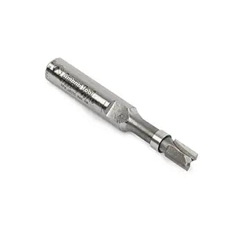 Amana Tool Carbide Tipped Miniature Flush Trim Plunge Template Router Bit, 47222-S, 3/16 Dia x 1/4 x 1/4 Inch Shank with Mini 3/16 D Upper Ball Bearing
