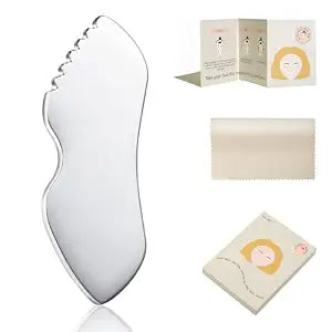 Stainless Steel Gua Sha Facial Tools Metal Detail Gua Sha Stone Body Lymphatic Drainage Massager Face Guasha Face Sculpting Tool Skin Care