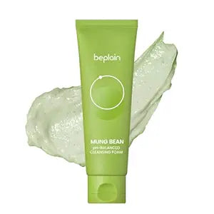 beplain Mung Bean pH-Balanced Cleansing Foam for Sensitive Skin, 5.4 fl oz