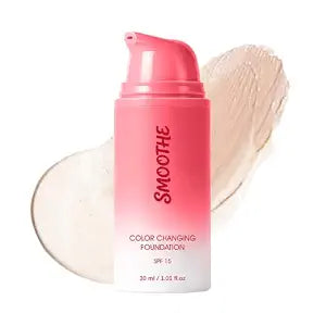 Color Changing Foundation, Self-Adjusting Skin Tone Natural Finish Coverage