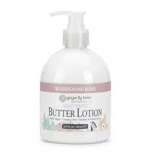 Ginger Lily Farms Botanicals Butter Lotion, 16.9oz, Whispering Rose