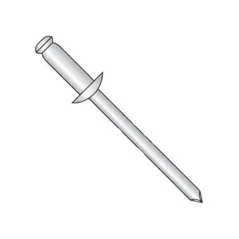 3/16" x .18"-.25" (#64) Standard Blind Rivets/All Stainless/Max Barrel Length: .450" (Carton: 500 pcs)