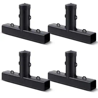 Qualirey 4 Pcs Rat Bait Stations Outdoor 15.2 x 10.6 Inch T Shaped Dual Entrances Mouse Box Vole Traps Compatible with Blocks Liquid or Granular for Outdoor Indoor