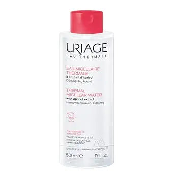 Uriage Micellar Water for Sensitive Skin, Cleanses,Removes Makeup & Soothes
