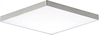 Maxim Lighting Trim 8.5" 1-Light Flush Mount | Satin Nickel Finish | White Polycarbonate Shade | Transitional Flush Mount | Ideal for Bedrooms, Hallways & Entryways | Dimmable | 57668WTSN
