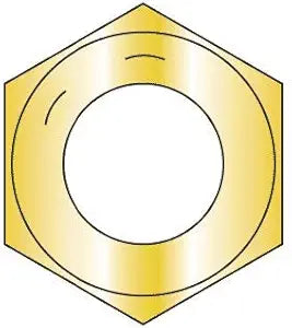 1 3/8"-6 Finished Hex Nuts/Grade 8 Steel/Zinc Yellow Plating (Quantity: 10)