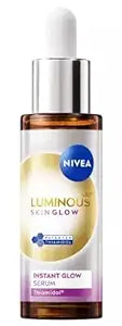 NIVEA Luminous630 Skin Glow Instant Glow Serum for Face, Lightweight Facial Serum, 30 ml / 1.0 fl oz, Daily Use Face Care Enhancer with Niacinamide and Aloe Extract for Healthy Looking Skin