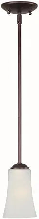 Maxim Lighting Logan Mini Pendant | Rubbed Bronze Finish | Modern Mini Pendant | Ideal for Kitchen Islands & Breakfast Nooks | 92040FTOI