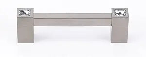 Creations by Alno, 6'' Crystal Pull, Polished Chrome