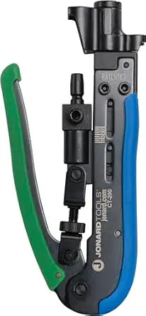Jonard Tools CT-200, Universal Compression Tool with Dual Head for Coaxial Cable F Connector