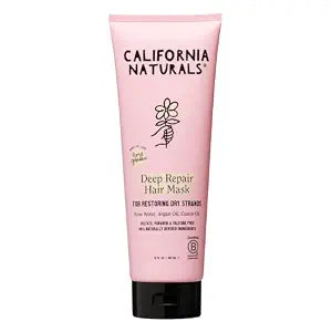 California Naturals Deep Repair Hair Mask for Dry Damaged Hair, with Argan Oil and Shea Butter, Color Safe, Natural, Vegan, Sulfate and Paraben Free, For All Hair Types, 12 fl oz