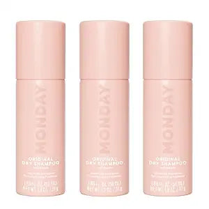 MONDAY HAIRCARE ORIGINAL Dry Shampoo with Keratin, oil-absorbing for All Hair Types 50ML (3 Pack)