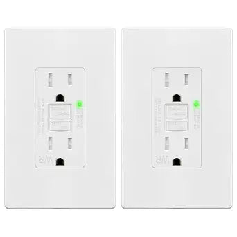 TG 15A GFCI Outlet, Electrical Outdoor Tamper Weather Resistant Receptacle