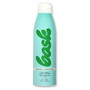 Bask SPF 30 Mineral Sunscreen Spray - Fragrance Free, Reef Safe, Broad Spectrum UVA/UVB Protection, Dermatologist Recommended, Lightweight & Fast-Absorbing, 5.5 oz
