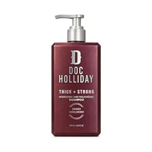 DOC HOLLIDAY Thick + Strong Men's Shampoo, Smoked Huckleberry Scent, 300 mL