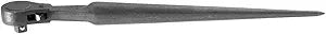 Klein Tools 3238 Ratcheting Wrench, Construction Spud Wrench, 1/2-Inch Drive, Forged From Alloy Steel, Corrosion Resistant Black Finish, 15-Inch