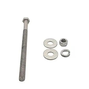 3/8"-16 x 7 (25 Sets) Hot Dipped Galvanized Hex Bolt Kit for Exterior Use Includes 50 USS Flat Washers, 25 Nuts, 25 Split Lock Washers, Commercial Grade A 307, 6" of Thread - by Fastener Depot
