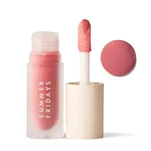 Summer Fridays Dream Lip Oil - Hydrating Tinted Lip Gloss Oil - Non-Sticky Formula with Skincare Benefits for Long-Lasting Softness + Shine - Effortless Beauty Gifts - Rose Bud (0.15 Oz)