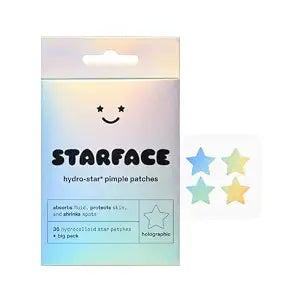 Starface Hydro-Star�� Holographic Hydrocolloid Star Pimple Patch, 36 ct