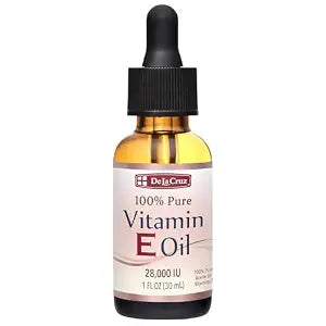De La Cruz Vitamin E Oil for Face 28,000 IU - No Preservatives, Artificial Colors or Fragrances, Made in USA 1 FL. OZ.