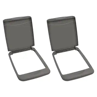 Rev-A-Shelf 35 Qt Under Sink Garbage Can Lid, Kitchen and Bathroom Cabinet, Replacement Plastic Trash Bin Lid Only, Gray, RV-35-LID-13-1-40, 2 Pack