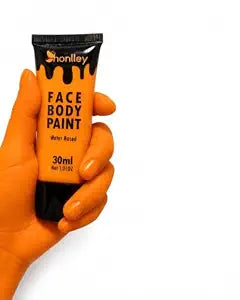 Orange Face Body Paint Halloween Pumpkin Fox Lorax Makeup 1 oz