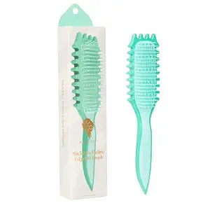 Bounce Curl Slick-Flex Define EdgeLift Brush, Hair Styling Tool - Teal