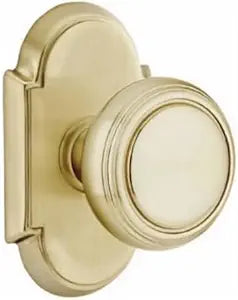 Emtek Style 8 Rosette with Norwich Knob (Passage, Satin Brass)