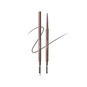 Judydoll Triangular Eyebrow Pencil, Dual-Ended for Cool Undertones, Smooth Glide Natural Fill for Dark Brown & Black Hair(01 Grey Brown)