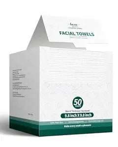 Face Towel 50 Count,Facial Towels,Face Towelettes Disposable 9.8"x9.8"