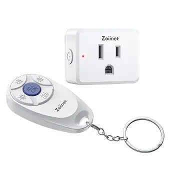 Zoiinet Mini 3-Gang Remote Control Outlet Plug Switches, Mini Key Design