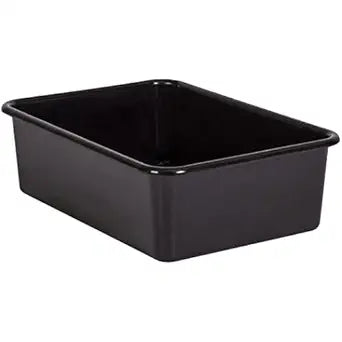 Teacher Created Resources Black Large Plastic Storage Bin