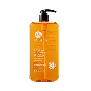 Luseta Citrus Collagen Body Wash, Hydrating Shower Gel for Dry Skin, 33.8oz