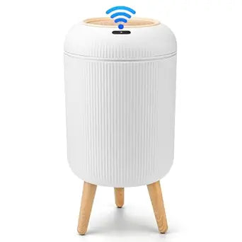 Pukomc Smart Sensor Wastebasket, Convenient and Hygienic Easy to Use, Technology Sensor Waterproof Wastebasket Plastic Trash can for Kitchen, Bathroom, Bedroom, Living Room, Office and Outdoor