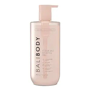 Bali Body Clear Self Tanning Gel ��� Intensive, Streak-Free Glow | Hydrating with Hyaluronic Acid, Aloe Vera & Vitamin E ��� Glow Your Own Way Tanning Gel, Fast-Drying, Transfer-Resistant, 400ml
