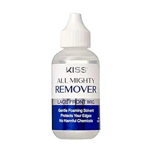 KISS Red All Mighty Lace Front Wig Remover- Gentle Foaming Solvent, Protect Your Edges, No Harmful Chemicals 60mL (2.03 fl OZ)- KAMR01 (Remover)