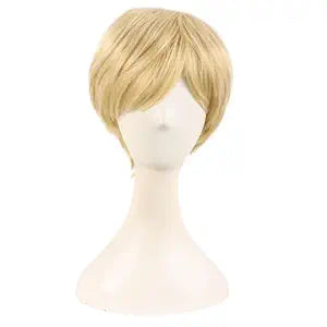 MapofBeauty 10 Inch Fashion Women Natural Short Curly Wig, Mixed Golden
