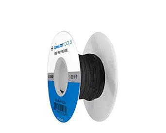 Jonard Tools R26BLK-0100 Black Insulated Kynar Copper Wire Roll, 26 AWG, 100 ft Length