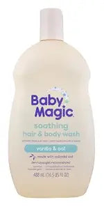 Baby Magic Soothing Hair & Body Wash, Vanilla & Oat Scent, 16.5 Fl Oz