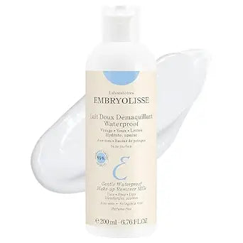 Embryolisse Gentle Makeup Remover Milk, Hydrating Face Cleanser, 6.76 Fl Oz