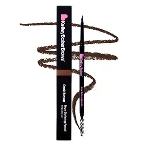 Kelley Baker Brow Defining Pencil, Smudge-Resistant, Long-Lasting Dark Brown