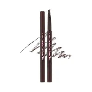 ETUDE Drawing Eye Brow Pro (Dark Brown) Eyebrow Pencil for women, Microblading, Long Lasting, Soft Textured Natural Daily Look, Korean Makeup, Beauty (0.008 Ounce)